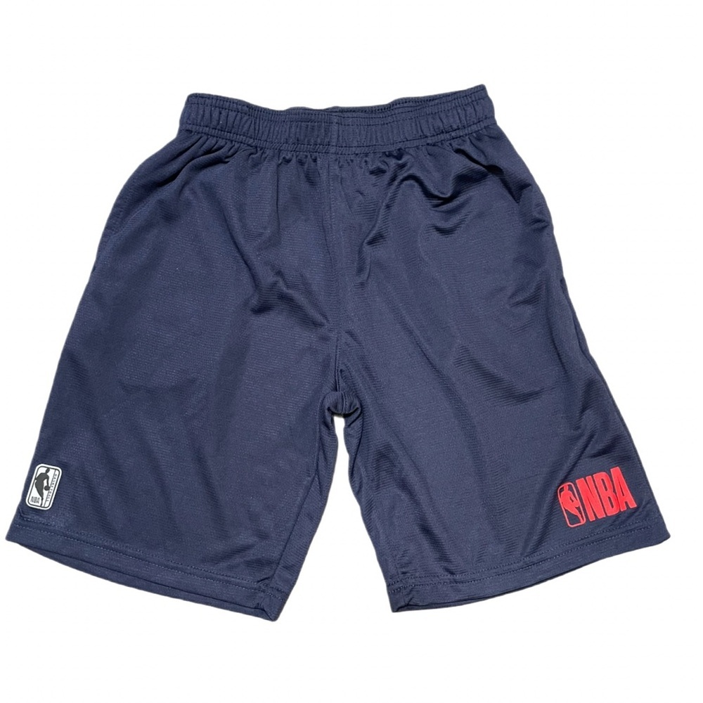 NWOT NBA Mesh Basketball Shorts Youth Boys Navy Red Logo Size 10-12 ZQY1940F